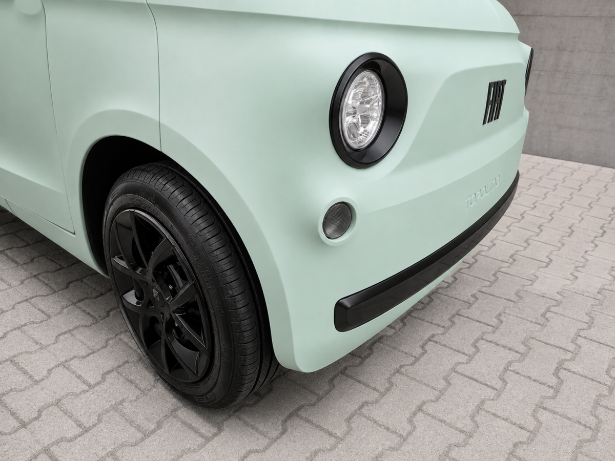 FIAT Topolino Wheel Covers - set of 4 - Satin Black 