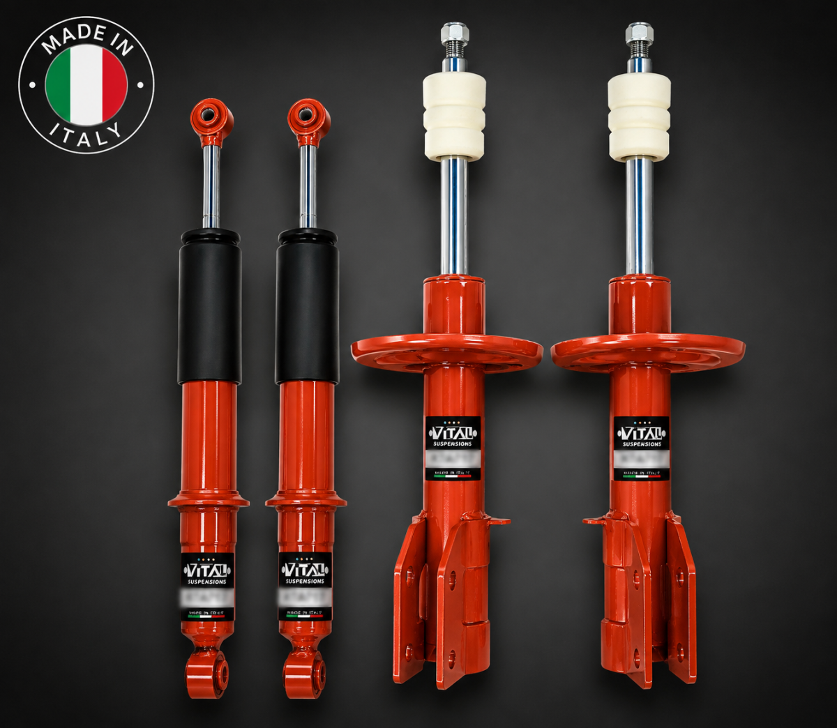 FIAT Topolino Suspension Kit - Shocks + Struts - Set of 4