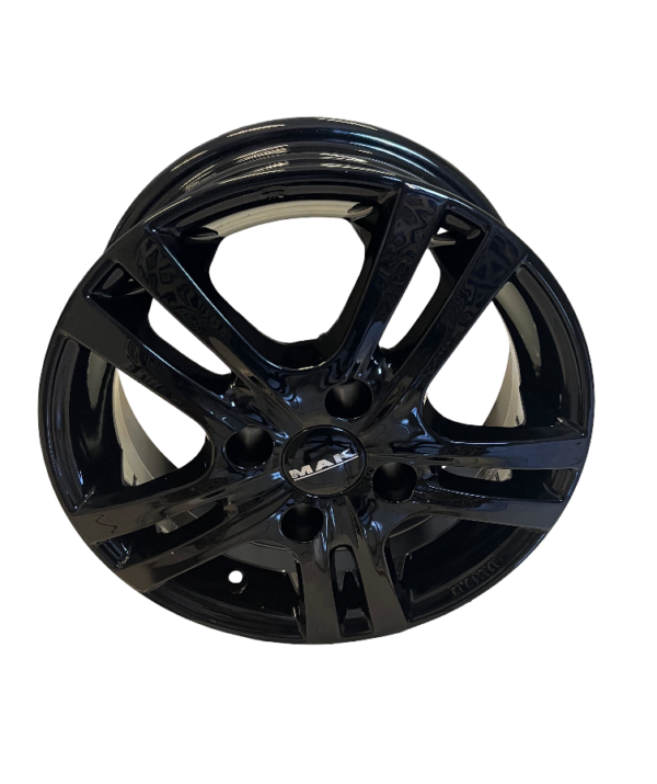 FIAT Topolino Custom Wheels - Mak Zenith - 14x5.5 - Gloss Black