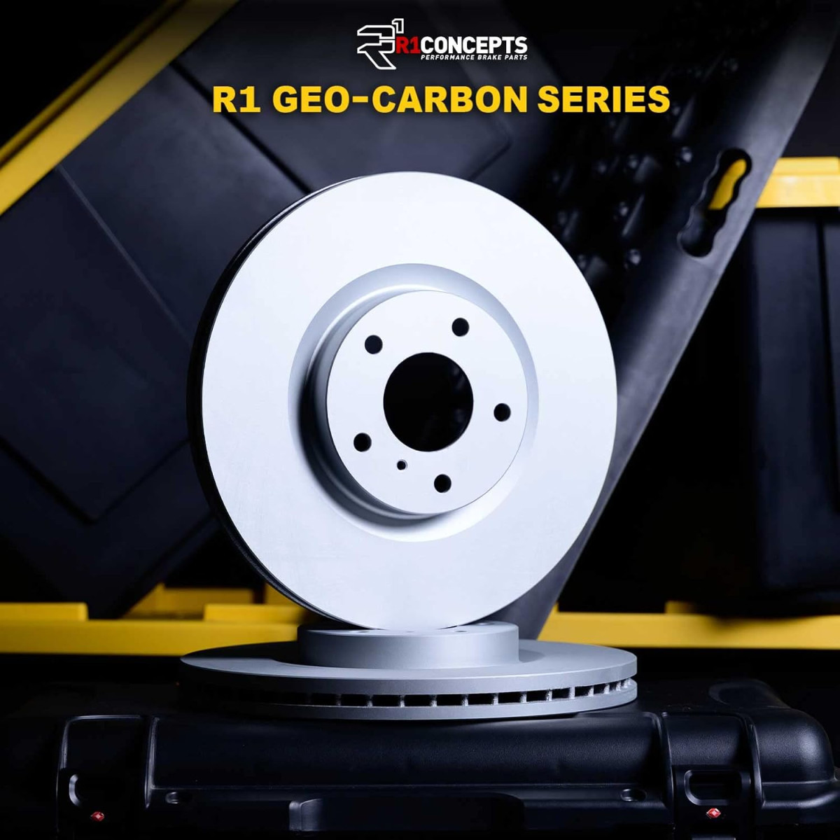 Fiat 124 Spider Brake Rotors (2) - Rear - DFC - GeoSPEC Coated - Carbon Coated - `16-`25