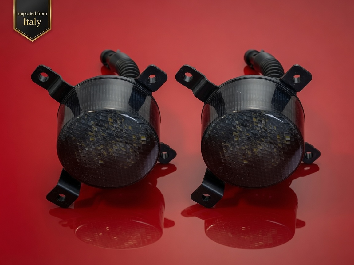 FIAT Topolino Front Turn Signal Lights - set of 2 - LED - Smoked