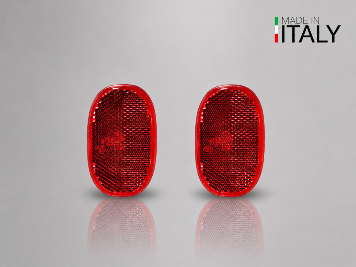 FIAT Topolino Reflector Set - Side - set of 2 - Red