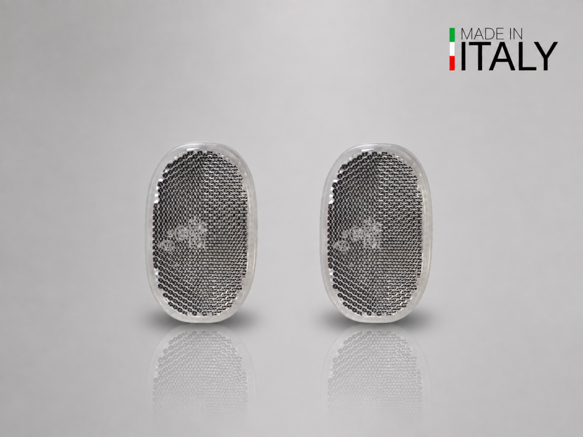 FIAT Topolino Reflector Set - Side - set of 2 - Clear White