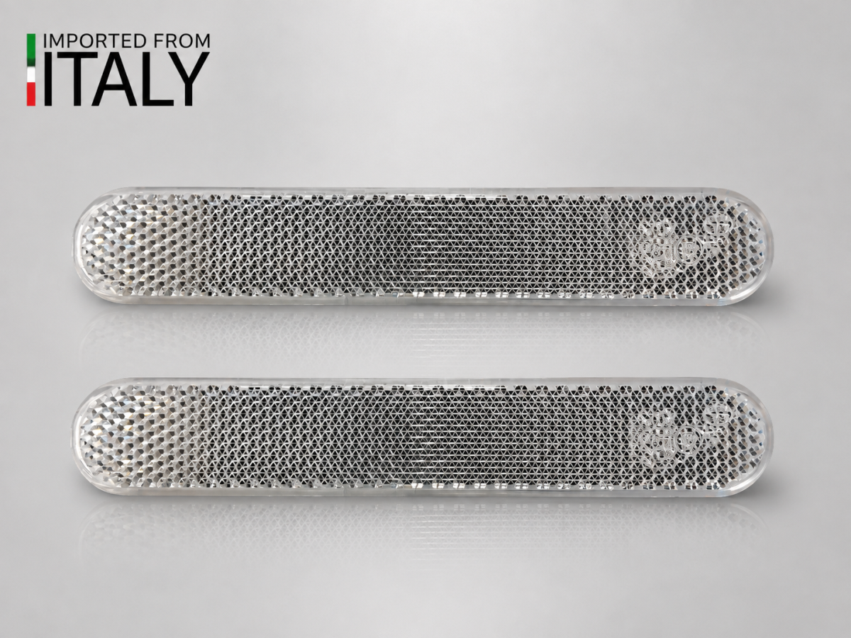 FIAT Topolino Reflector Set - Rear - set of 2 - Clear White