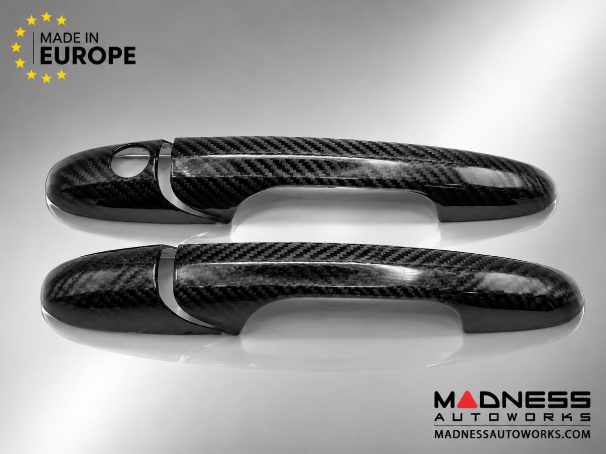 FIAT 500 Exterior Door Handle Kit - Carbon Fiber 