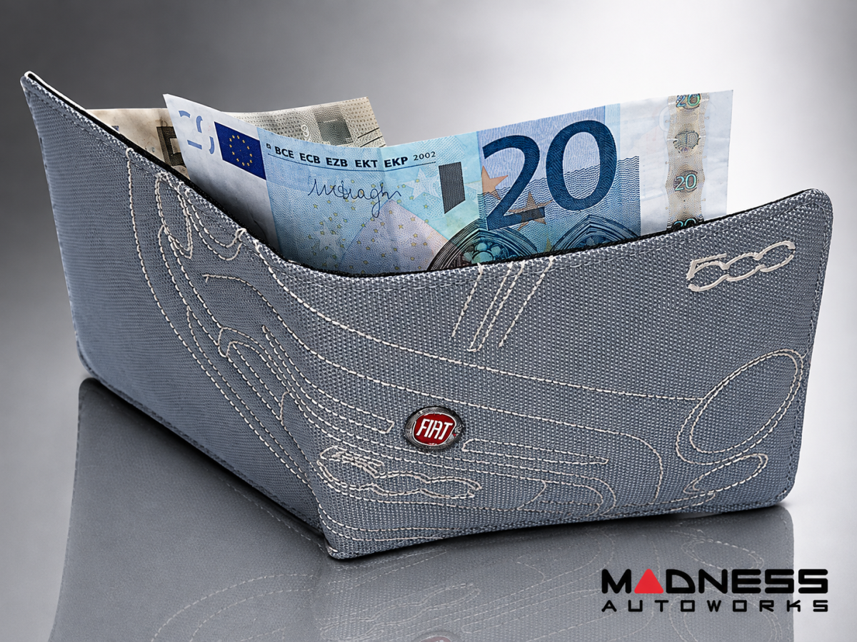 Wallet - Fiat 500 Light Blue - Genuine FIAT