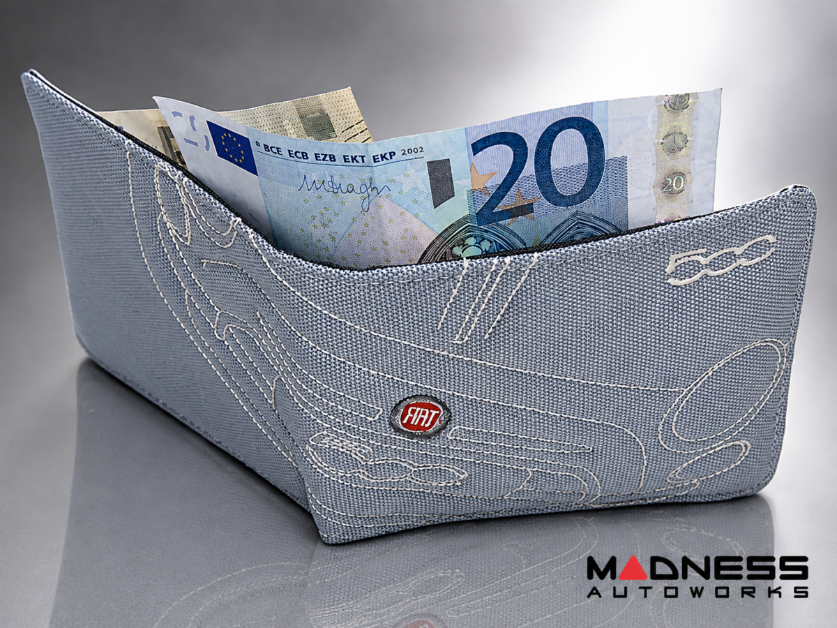 Wallet - Fiat 500 Light Blue - Genuine FIAT