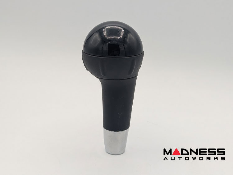 FIAT 500 Shift Knob - Automatic - Genuine FIAT - Black Top - Open Box