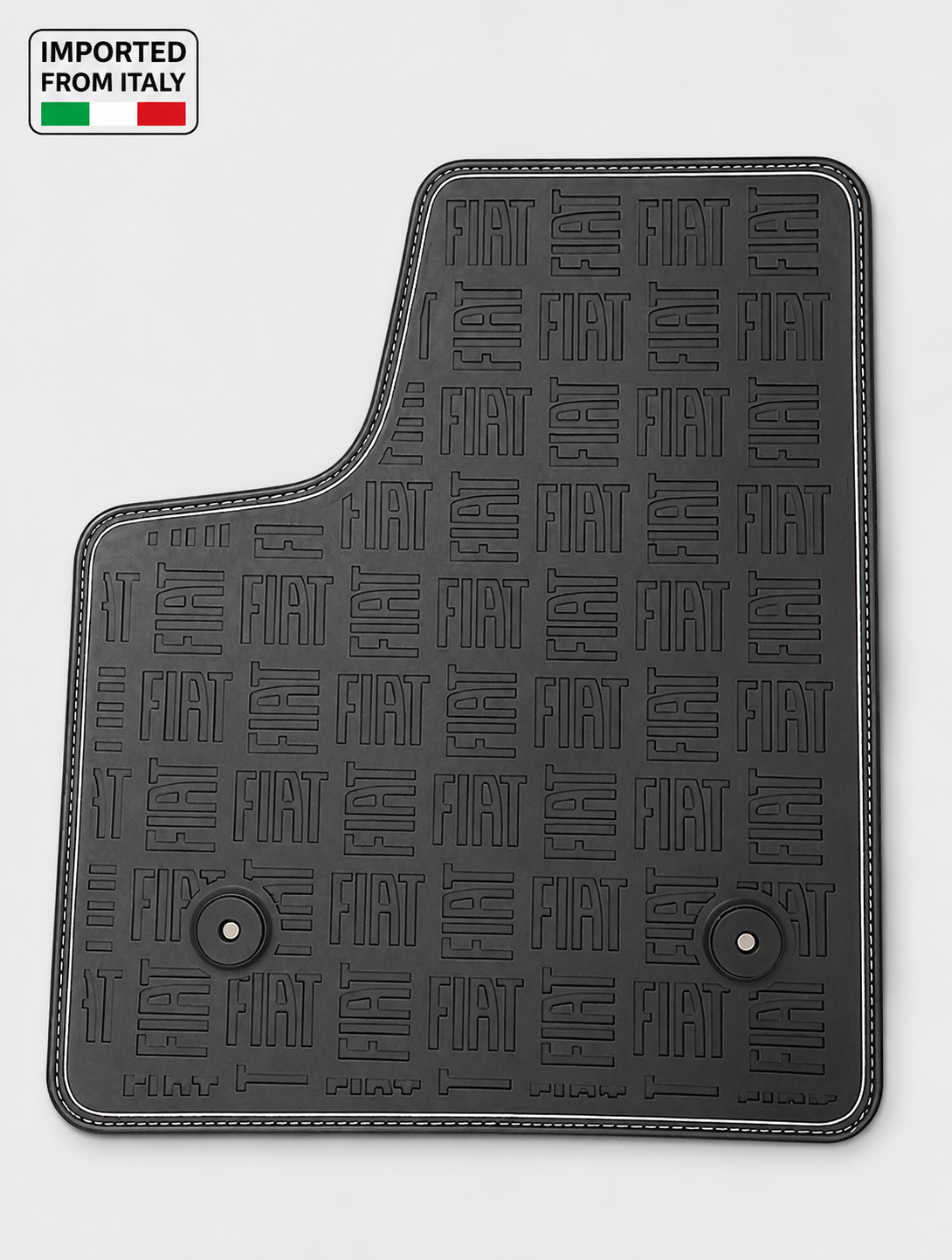 FIAT Topolino Floor Mats - Set of 2 - All Weather Rubber - Genuine FIAT 