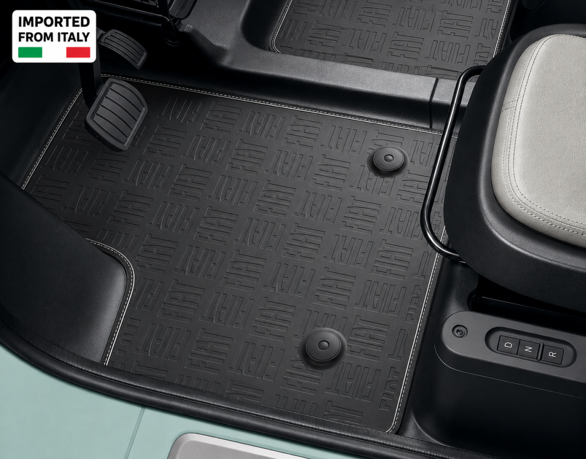 FIAT Topolino Floor Mats - Set of 2 - All Weather Rubber - Genuine FIAT 