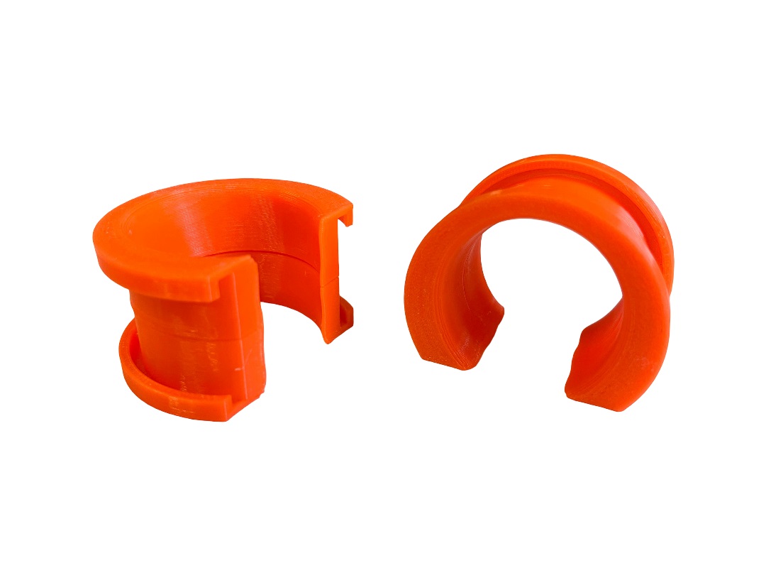 FIAT Topolino Door Opening Handles - Set of 2 - Orange