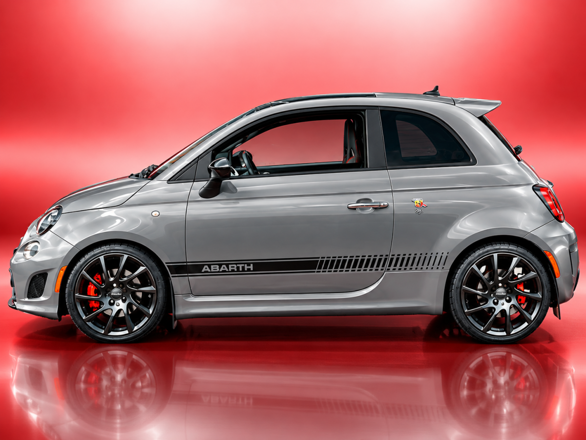 FIAT 500 Custom Wheels - Irmscher - Turbo Star - Satin Black - Set of 4 - 17"