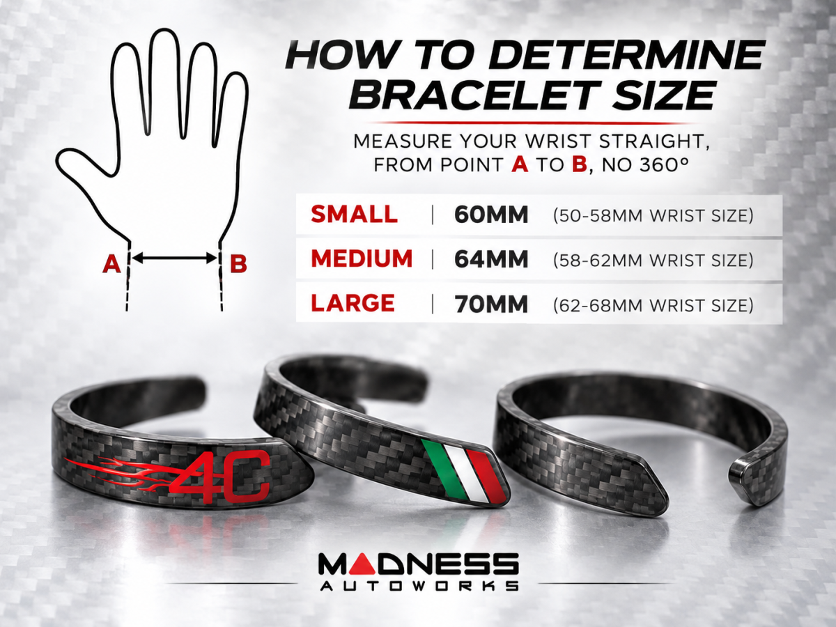 Carbon Fiber Bracelet - Red Candy