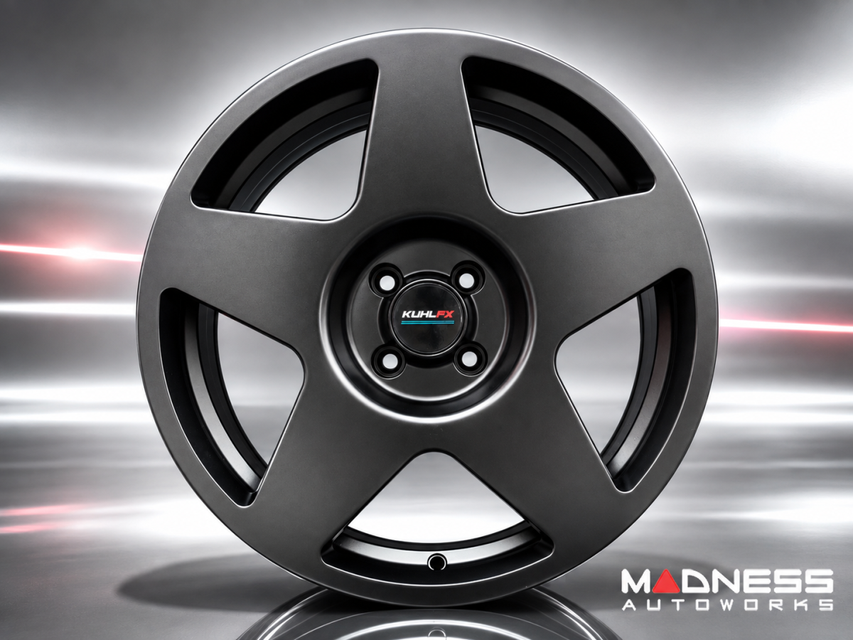 FIAT 500 Custom Wheels - KUHLFX - Pista - Satin Black - Set of 4 - 17"