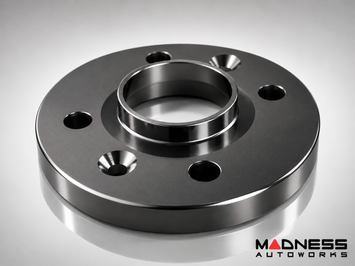 FIAT 500 Wheel Spacers - MADNESS - 16mm - set of 2 w/ extended bolts