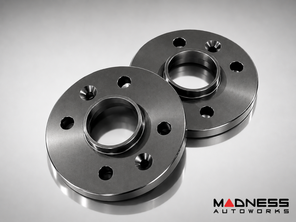 FIAT 500 Wheel Spacers - MADNESS - 16mm - set of 2 w/ extended bolts