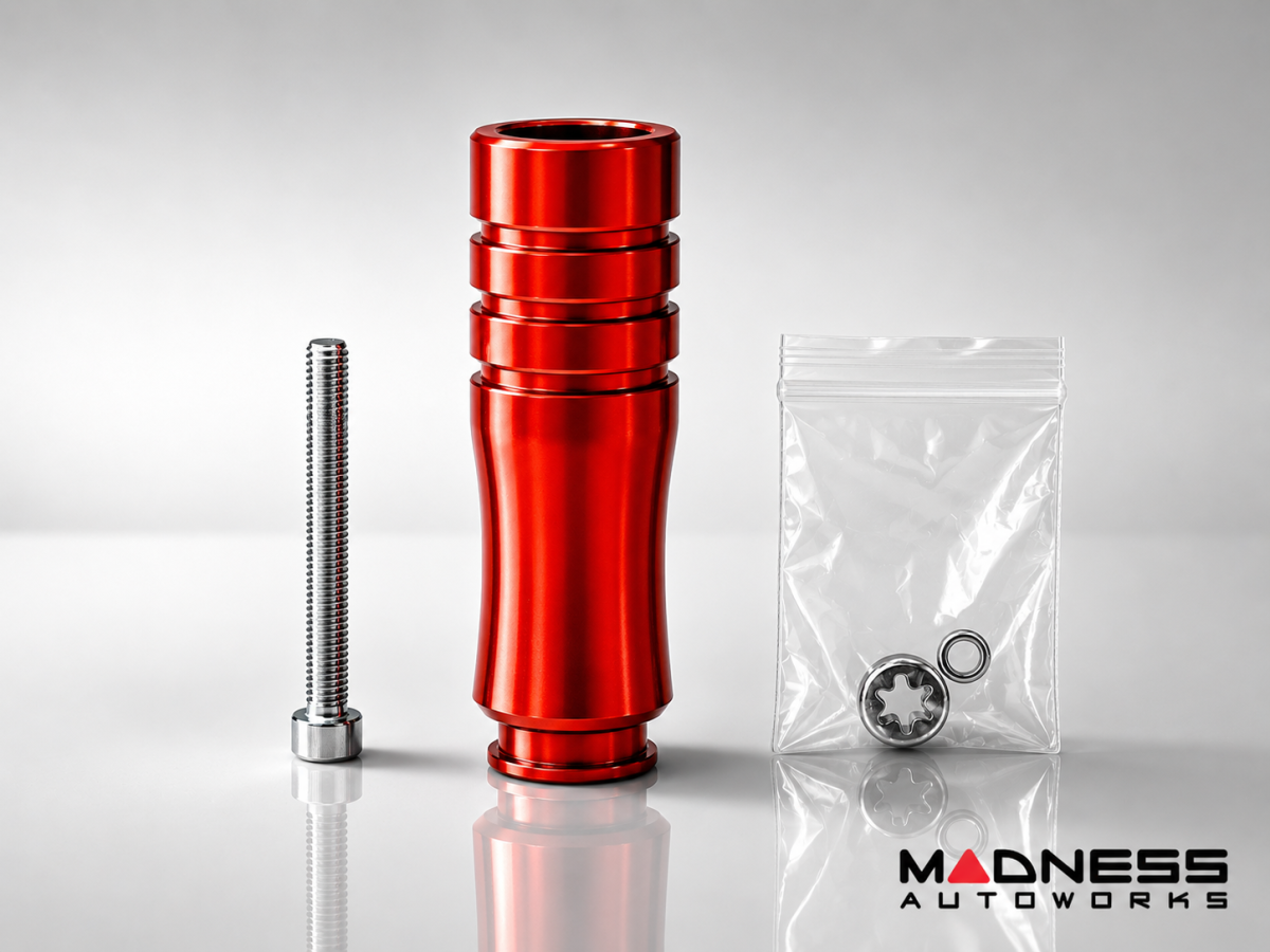 FIAT 500 Gear Shift Knob - MADNESS - MegaWeight - Red