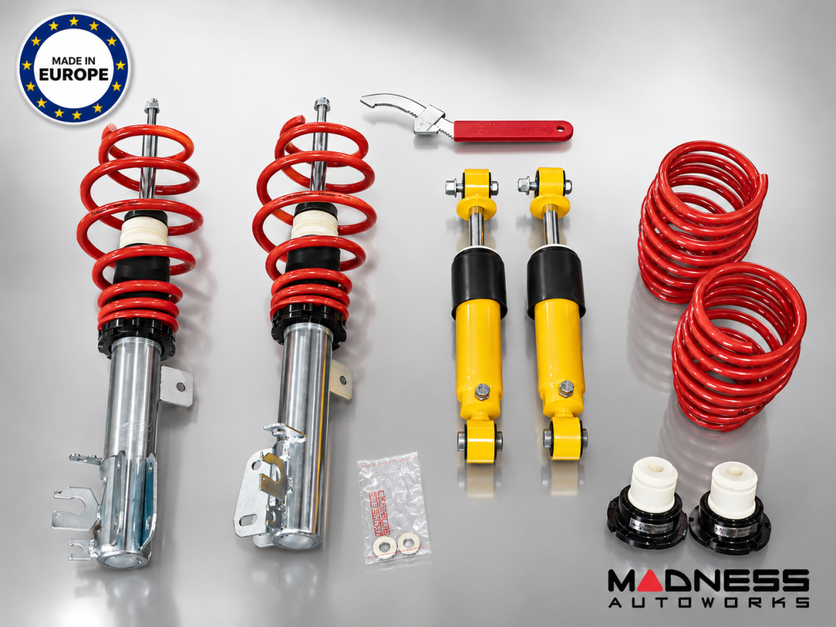 FIAT 500 Coilover Kit - MADNESS by V-MAXX - 20+ Damping Adjustments