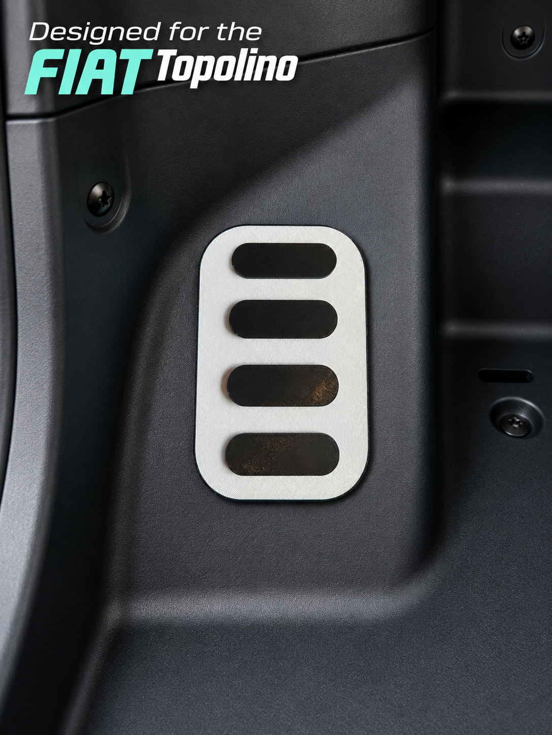 FIAT Topolino Foot Rest - Dead Pedal - Gray