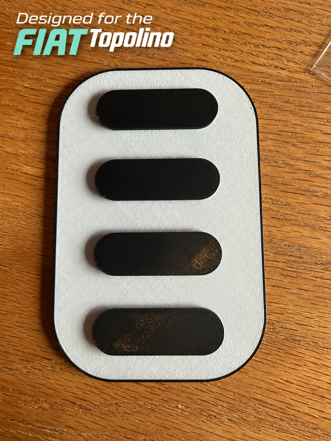 FIAT Topolino Foot Rest - Dead Pedal - Gray