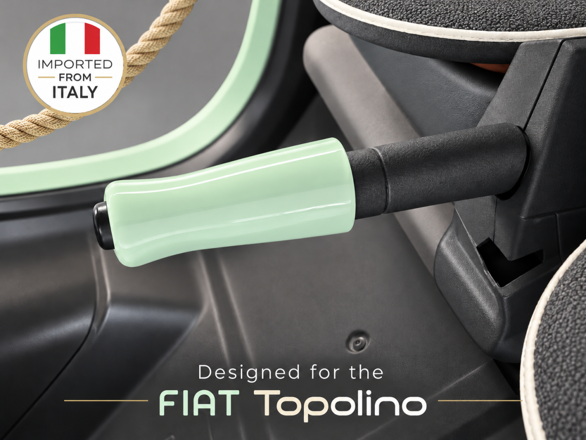 FIAT Topolino Handbrake Cover - Eleganza Design - Green