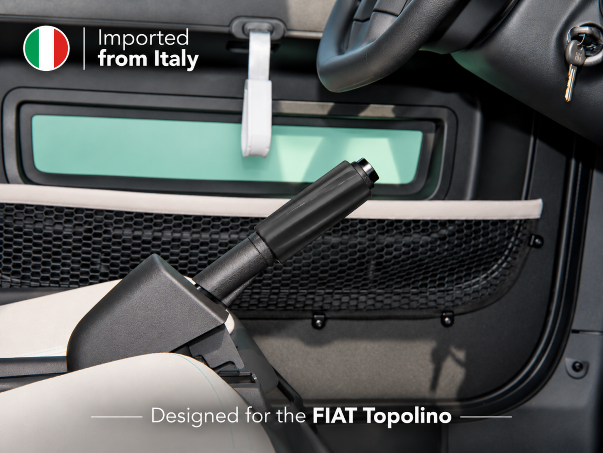 FIAT Topolino Handbrake Cover - Spirale Design - Black