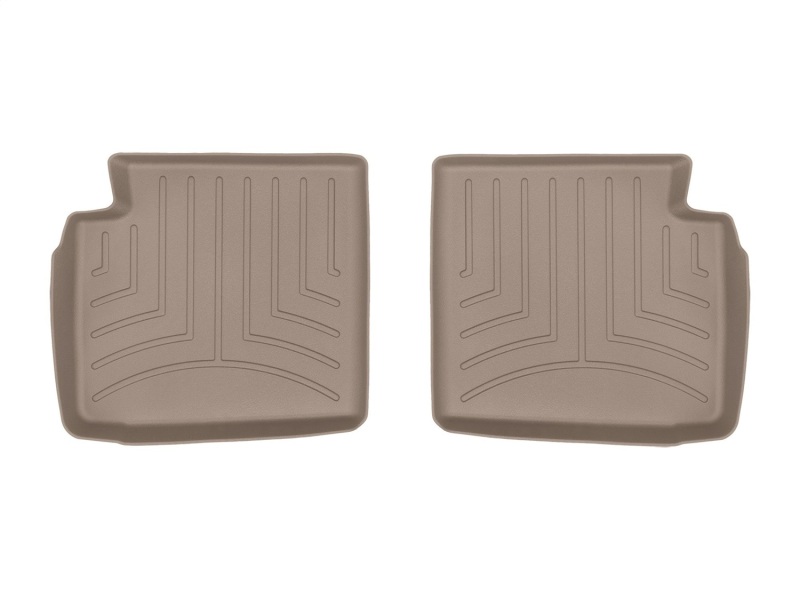 Fiat 500 Floor Mat Set - Rear - WeatherTech - FloorLiner DigitalFit - Tan - `14-`19