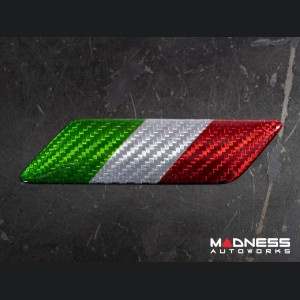 FIAT 124 Badges - Carbon Fiber - Italian Theme