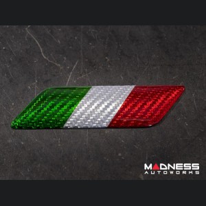 FIAT 500 Badges - Carbon Fiber - Italian Theme