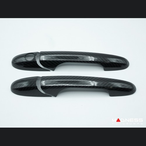 FIAT 500 Exterior Door Handle Kit - Carbon Fiber 