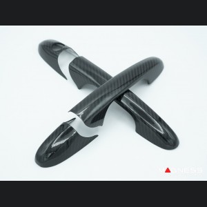 FIAT 500 Exterior Door Handle Kit - Carbon Fiber 