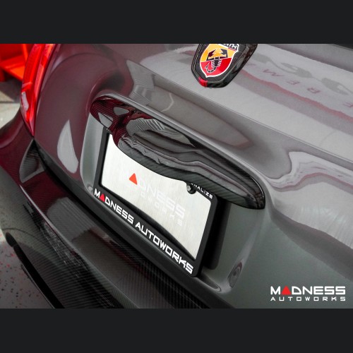 FIAT 500 Trunk Handle Cover - Carbon Fiber - Gloss Finish