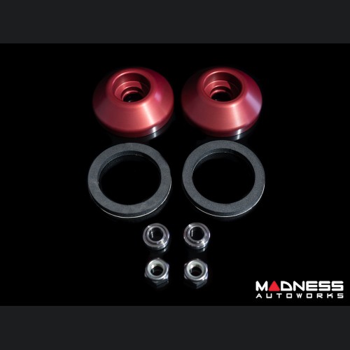FIAT 500 Strut Top Mount Assembly Kit - Upgraded Replacement - Red Anodized