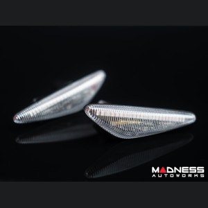 FIAT 124 Front Side Markers - set of 2 - w/ Dynamic LEDs - Crystal Clear