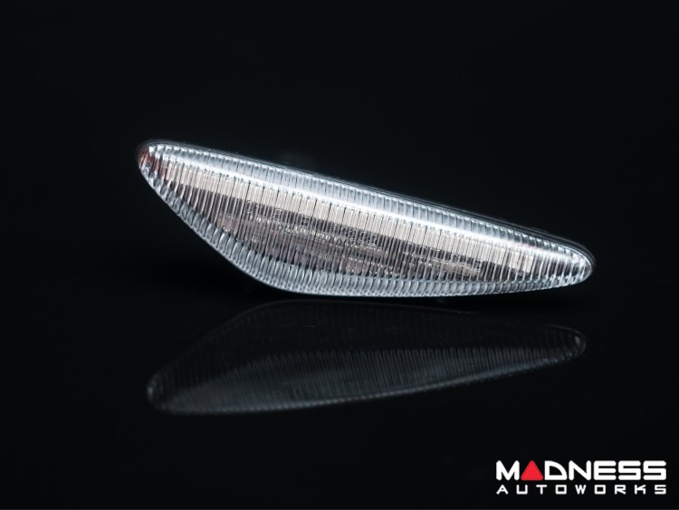 FIAT 124 Front Side Markers - set of 2 - w/ Dynamic LEDs - Crystal Clear