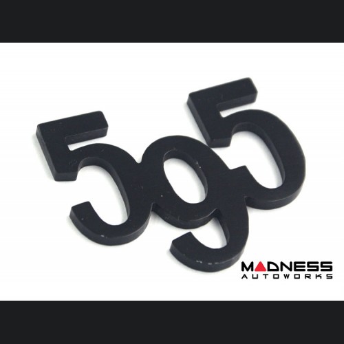 FIAT 500 Badges - "595" - set of 2 - Black