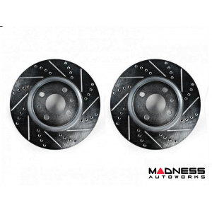 FIAT 500 Brake Rotors by SILA Concepts - Performance - Front Set - Black