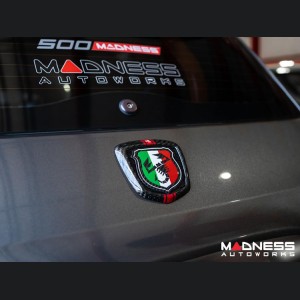FIAT 500 ABARTH Badge Cover - Carbon Fiber - Italian Theme