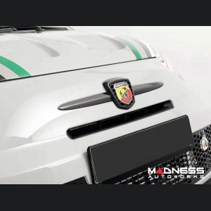 FIAT 500 ABARTH Front Emblem Cover - Carbon Fiber