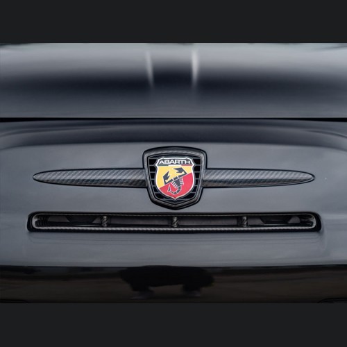 FIAT 500 Abarth Front Emblem -  Carbon Fiber 