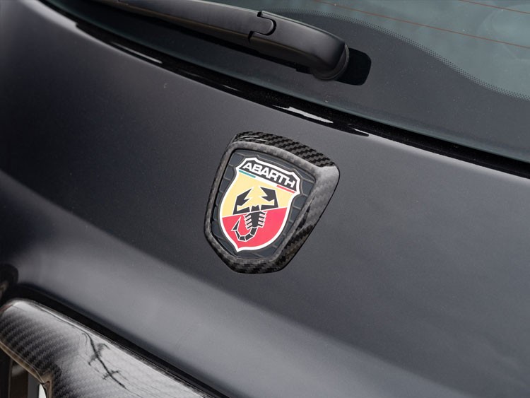 FIAT 500 ABARTH Rear Emblem Trim - Carbon Fiber