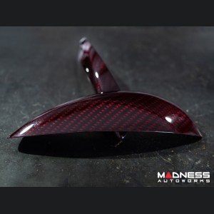 FIAT 500 Eyebrows - Carbon Fiber - Red Candy