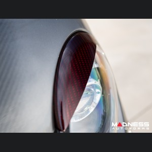 FIAT 500 Eyebrows - Carbon Fiber - Brandywine Red