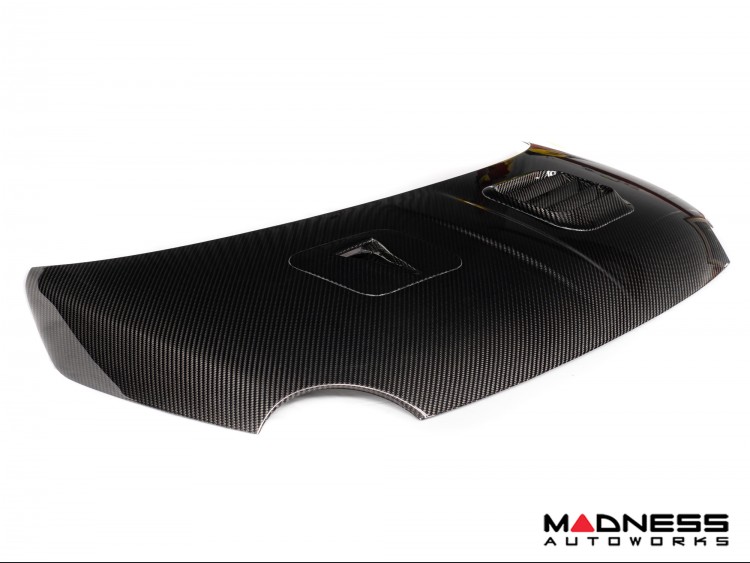 CMS Design Carbon Fibre Effect Bonnet Vent For Fiat 500 / Abarth / 595 – ABS, Performance Scoop