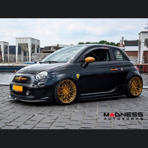 FIAT 500 Mirror Covers - Carbon Fiber - Yellow Candy