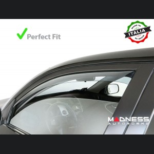 FIAT 500 Side Window Air Deflectors - OMAC 