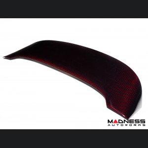 FIAT 500 Roof Spoiler - Carbon Fiber - ABARTH Style - Red