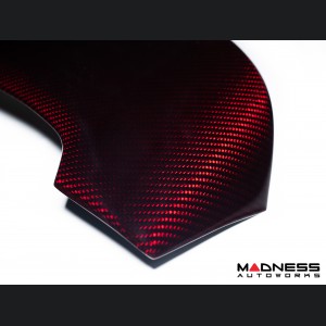 FIAT 500 Roof Spoiler - Carbon Fiber - ABARTH Style - Red Candy