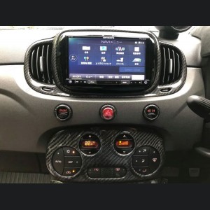 FIAT 500 Audio System Frame Cover - Carbon Fiber