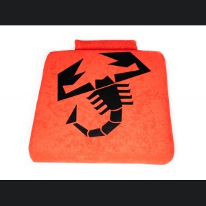 Seat Cushion - Red w/ ABARTH Scorpion Logo in Black